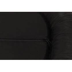 Coussin Samoa Classic, ovale, 80 × 60 cm, noir