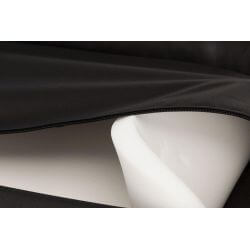 Coussin Samoa Classic, ovale, 100 × 75 cm, noir