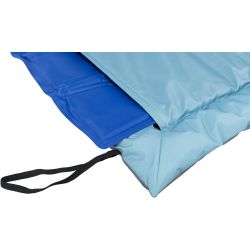 Couverture de voyage Samoa Classic, 120 × 80 cm, bleu glacé/gris