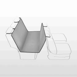 Couverture pour sièges de voiture, 1,45 × 1,60 m, gris clair/noir
