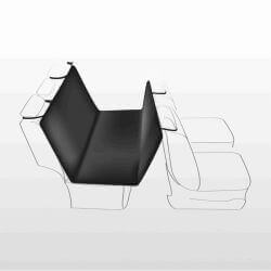 Couverture pour sièges de voiture, 1,40 × 1,45 m, noir/beige
