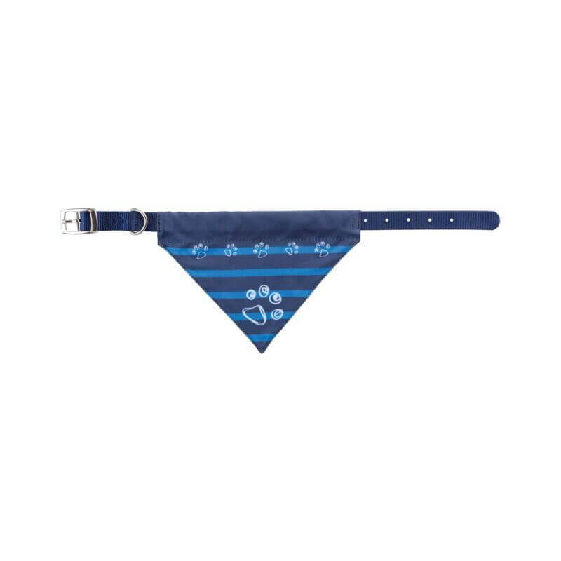 Premium collier avec bandana, M: 37–47 cm/20 mm, indigo