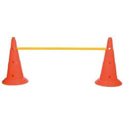 Set obstacles pylône, 3 pcs, ø 23 × 30 cm/78 cm, orange/jaune