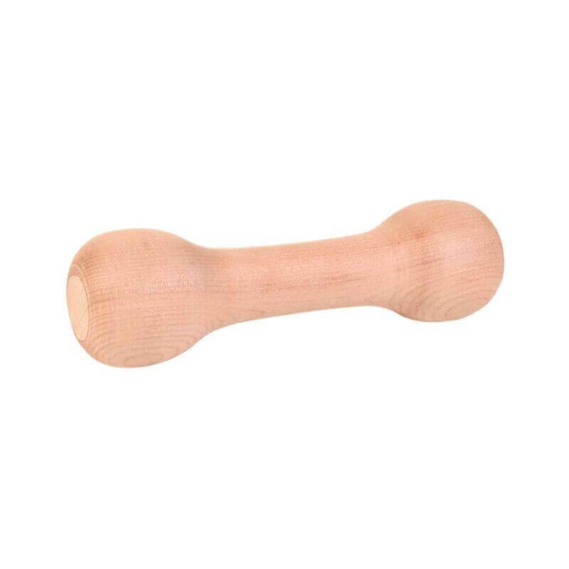 Haltère bois de traction, ronde, 21 cm, env. 250 g