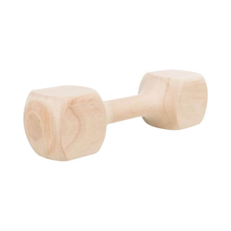 Haltère bois de traction, ronde, 23 cm, env. 400 g Haltère bois de traction, ronde, 23 cm, env. 400 g