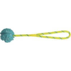 Aqua Toy balle sur corde, flottante/caout. natur., ø 7/35 cm