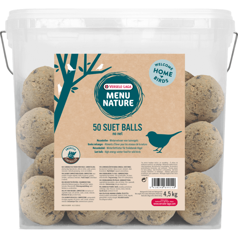 Menu Nature 50 boules mésanges sans filet 4,5kg Menu Nature 50 boules mésanges sans filet 4,5kg