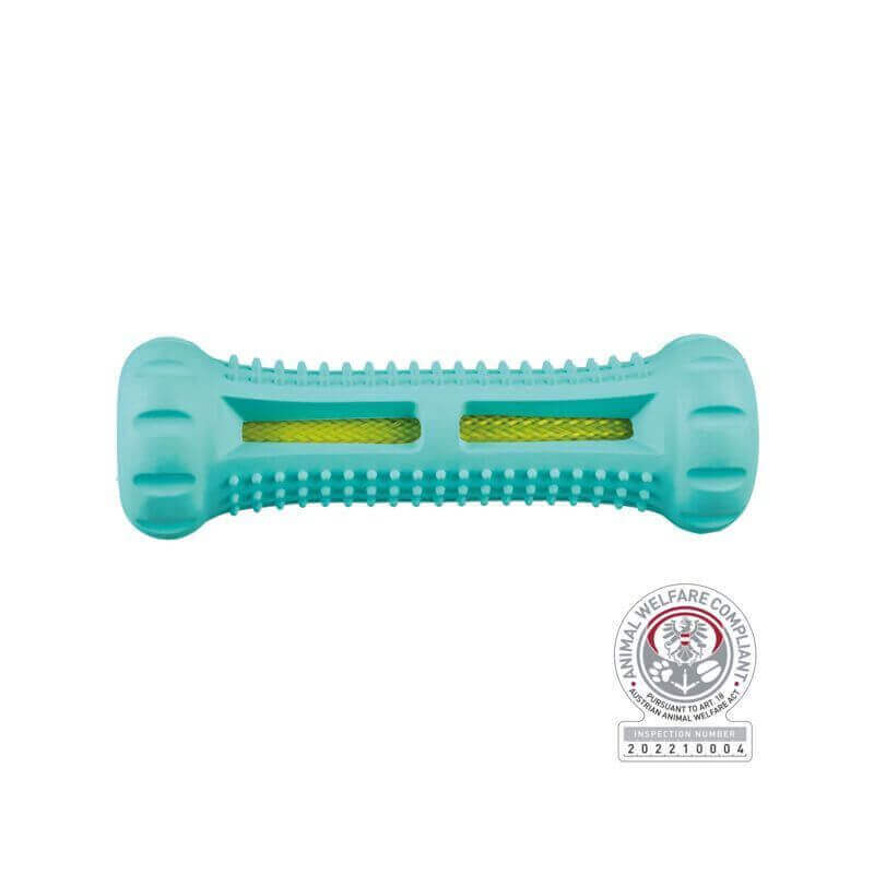 Denta Fun os, menthe, en caoutchouc naturel, 14 cm