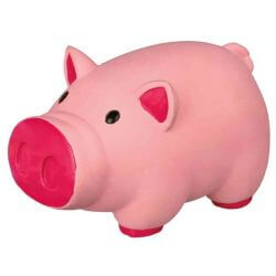 Cochon, son original, en latex, 11 cm