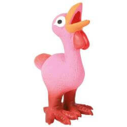 Poulet, en latex, 14 cm, produit assorti