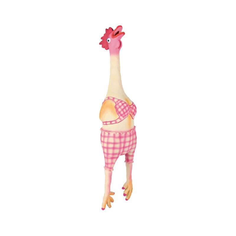 Poule, son original, latex/fibre de polyester, 48 cm Poule, son original, latex/fibre de polyester, 48 cm