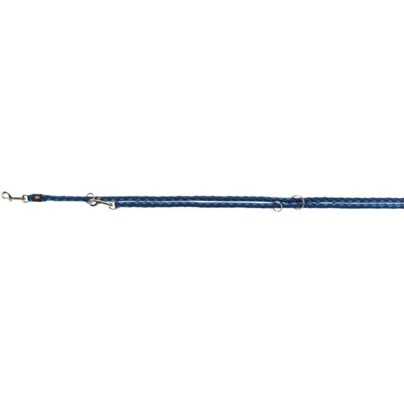 Cavo laisse réglable, L–XL: 2,00 m/ø 18 mm, indigo/bleu royal