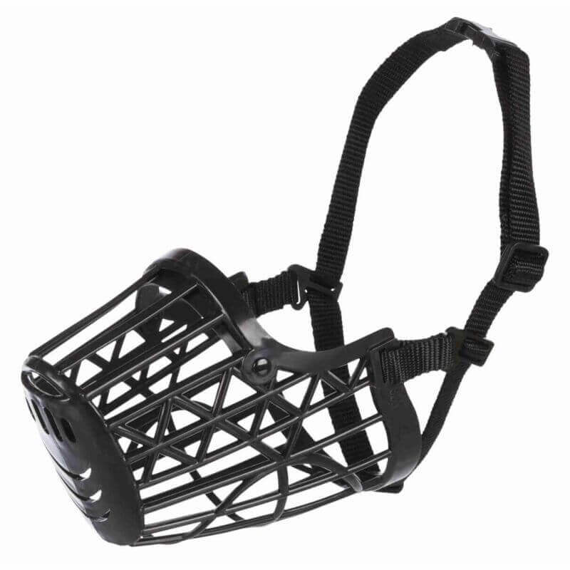 Muselière, en plastique, M–L, noir Muselière, en plastique, M–L, noir