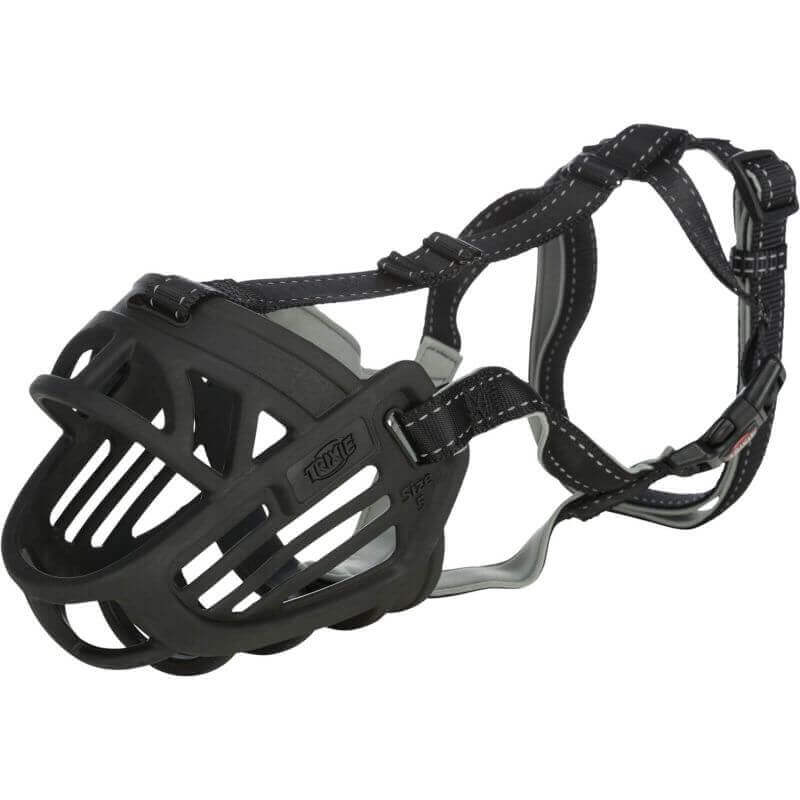 Muselière Muzzle Flex, en caoutchouc, L, noir