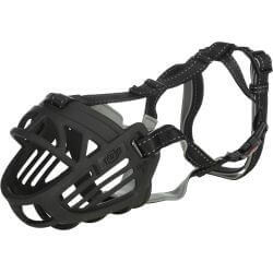 Muselière Muzzle Flex, en caoutchouc, XL–XXL, noir