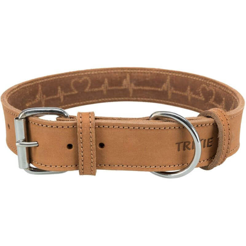 Rustic collier en cuir ciré et vieilli Heartbeat, L–XL: 55–65 cm/40 mm, brun Rustic collier en cuir ciré et vieilli Heartbeat, L–XL: 55–65 cm/40 mm, brun