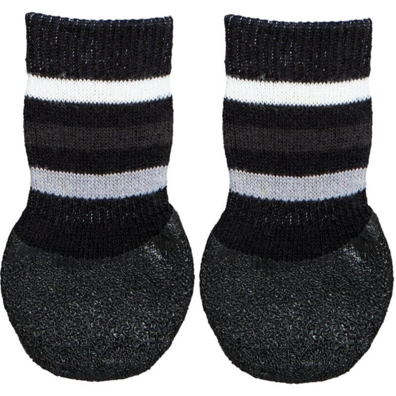 Chaussettes pour chiens, anti-dérapantes, XS–S, 2 Pcs, noir Chaussettes pour chiens, anti-dérapantes, XS–S, 2 Pcs, noir