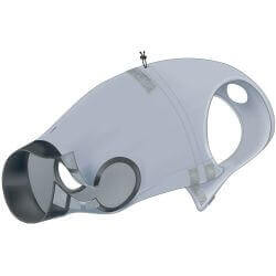 Body de protection, XL: 70 cm, gris