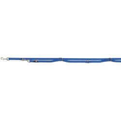 Premium laisse réglable, extra longue, M–L: 3,00 m/20 mm, bleu royal