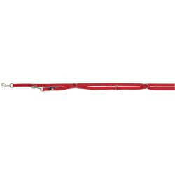 Premium laisse réglable, extra longue, L–XL: 3,00 m/25 mm, rouge