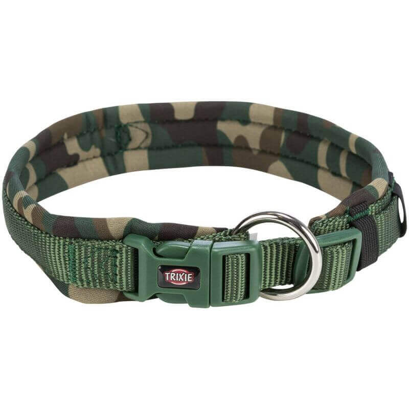 Premium collier avec doublure néoprène extra large, M–L: 42–48 cm/20 mm, camoufl