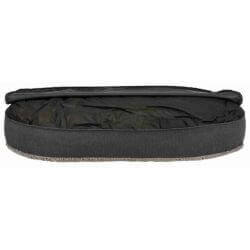 Vital coussin Bendson, ovale, 100 × 70 cm, gris foncé/gris clair