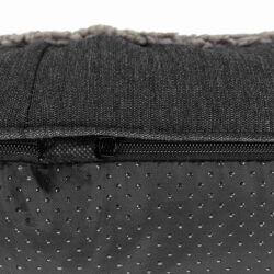 Vital coussin Bendson, ovale, 100 × 70 cm, gris foncé/gris clair