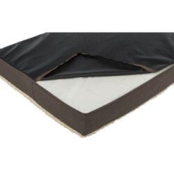 Vital matelas Bendson, 100 × 65 cm, brun foncé/beige