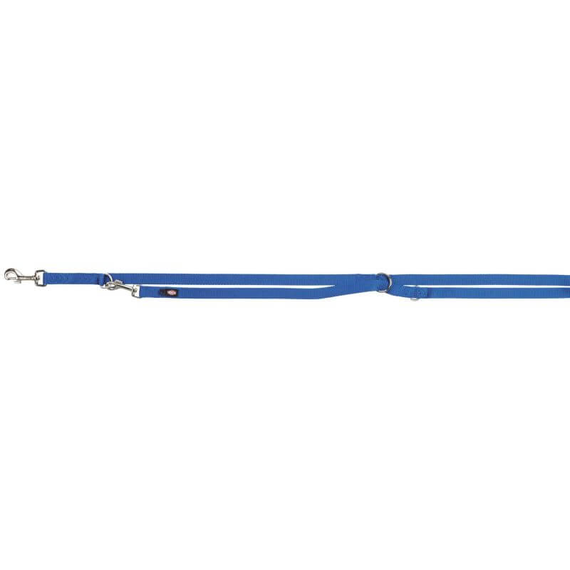 Premium laisse réglable, XS–S: 2,00 m/15 mm, bleu royal