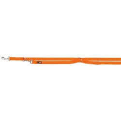 Premium laisse réglable, M–L: 2,00 m/20 mm, papaye