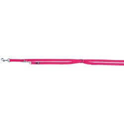 Premium laisse réglable, L–XL: 2,00 m/25 mm, fushia