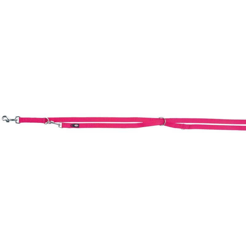 Premium laisse réglable, L–XL: 2,00 m/25 mm, fushia
