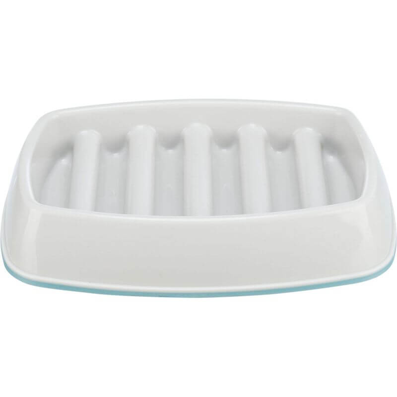 Slow Feeding gamelle, en plastique/TPR, 0,35l/15 × 15 cm, gris Slow Feeding gamelle, en plastique/TPR, 0,35l/15 × 15 cm, gris