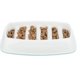 Slow Feeding gamelle, en plastique/TPR, 0,35l/15 × 15 cm, gris
