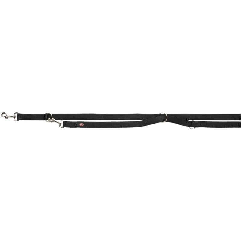 Premium laisse réglable double, M–L: 2,00 m/20 mm, noir Premium laisse réglable double, M–L: 2,00 m/20 mm, noir