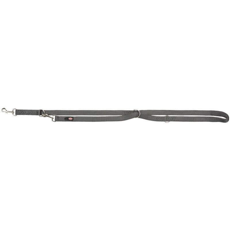 Premium laisse réglable double, L–XL: 2,00 m/25 mm, gris graphite Premium laisse réglable double, L–XL: 2,00 m/25 mm, gris graphite