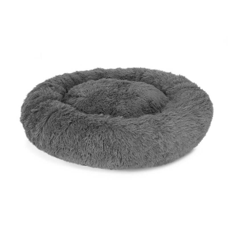 PANIER ROND DONUT FOURRURE GRIS 80cm PANIER ROND DONUT FOURRURE GRIS 80cm