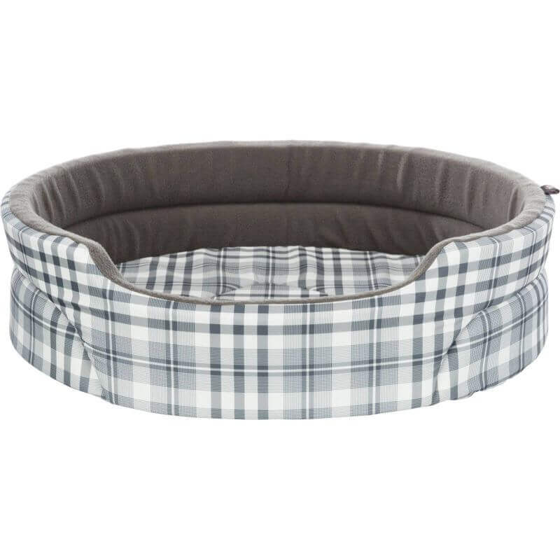 Lit Lucky, ovale, 65 × 55 cm, gris/blanc Lit Lucky, ovale, 65 × 55 cm, gris/blanc