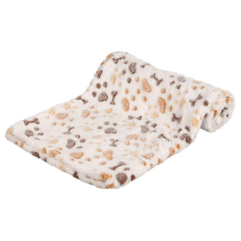 Couverture Lingo, en polaire douce, 150 × 100 cm, blanc/beige Couverture Lingo, en polaire douce, 150 × 100 cm, blanc/beige