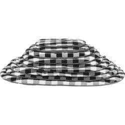 Coussin Scoopy, ovale, 98 × 62 cm, noir/blanc/gris