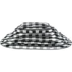 Coussin Scoopy, ovale, 105 × 68 cm, noir/blanc/gris