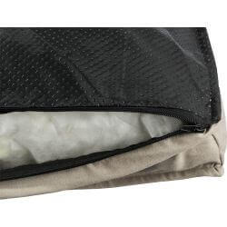 Vital coussin Calito, angulaire, 110 × 75 cm, sable/gris