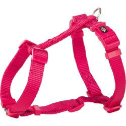 Premium harnais H, S–M: 42–60 cm/15 mm, fushia