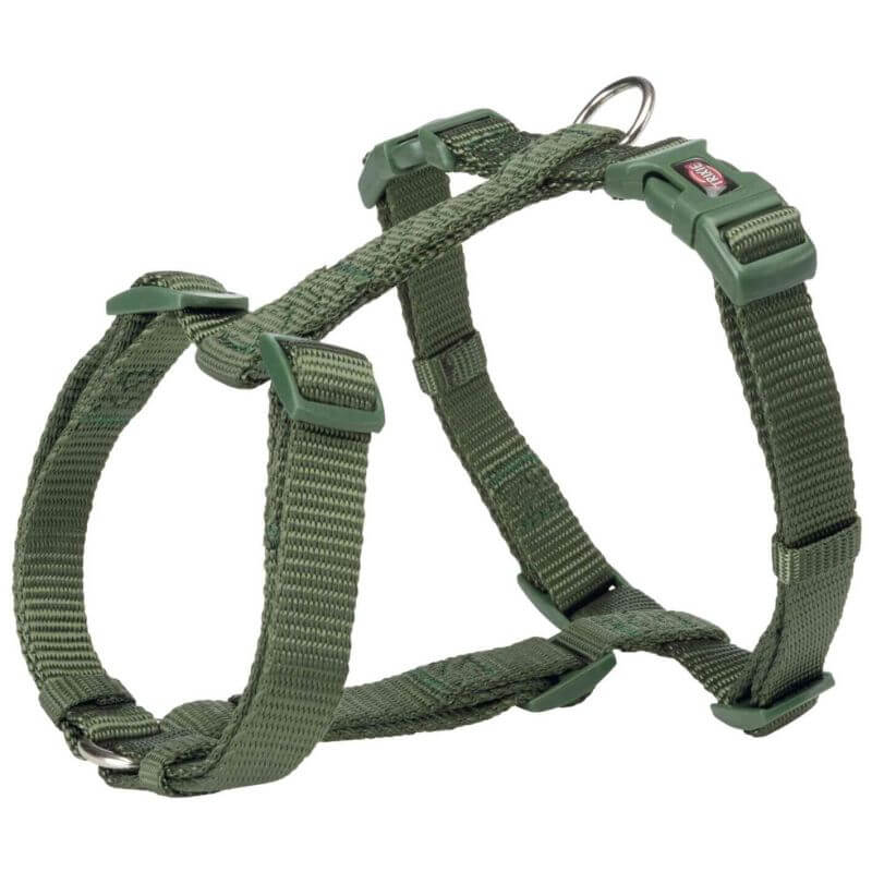 Premium harnais H, M–L: 52–75 cm/20 mm, vert forêt Premium harnais H, M–L: 52–75 cm/20 mm, vert forêt