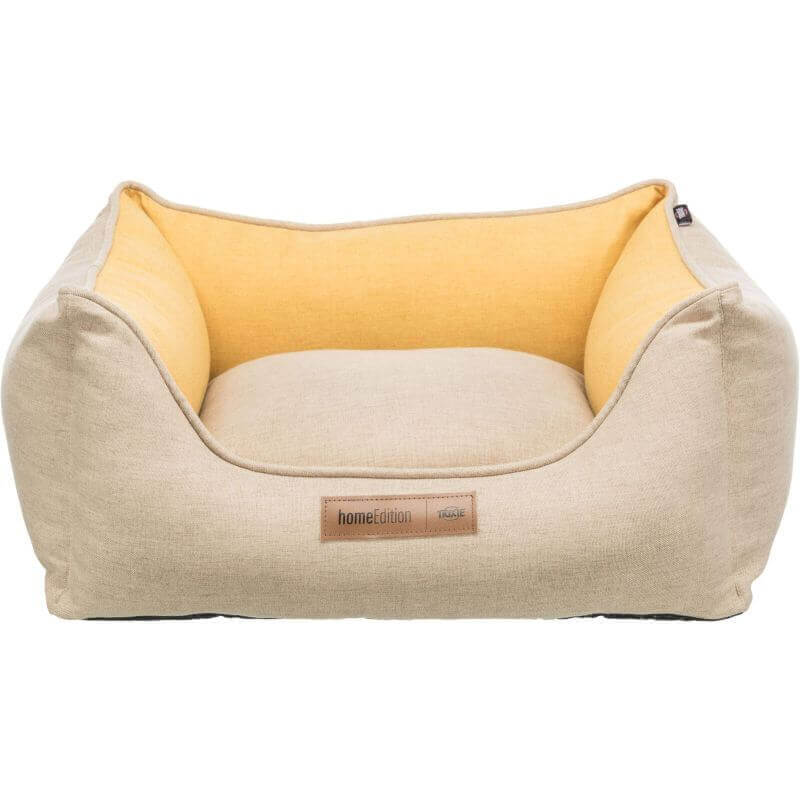 Lit Lingo, rond, 50 × 40 cm, blanc/beige