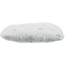 Coussin Nando, ovale, 60 × 40 cm, gris clair