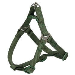 Premium harnais One Touch, XS–S: 30–40 cm/10 mm, vert forêt