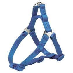 Premium harnais One Touch, S: 40–50 cm/15 mm, bleu royal
