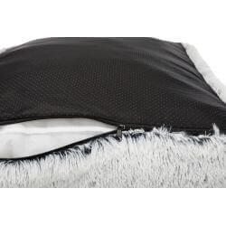 Coussin Harvey, angulaire, 100 × 70 cm, blanc-noir