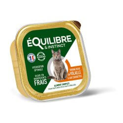 EQUILIBRE TERRINE CHAT STERILISE VOLAILLE & COURGETTES 85gr